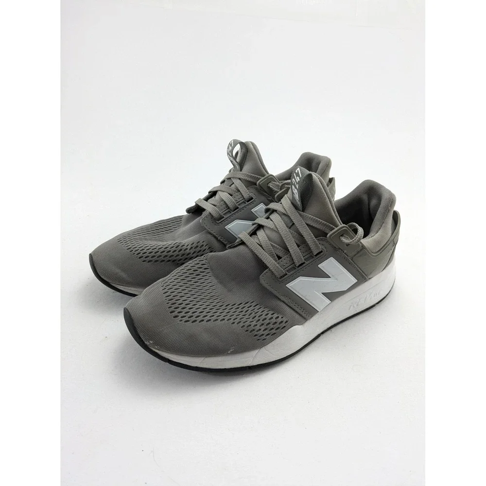 Mens New Balance 247 Classic Gray White Walking Trainer Shoes MS247EG Size 9